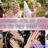A collage of festive manicures showcasing a variety of patriotic designs from 10 Stunning 4th of July Nail Arts to Try This Year!