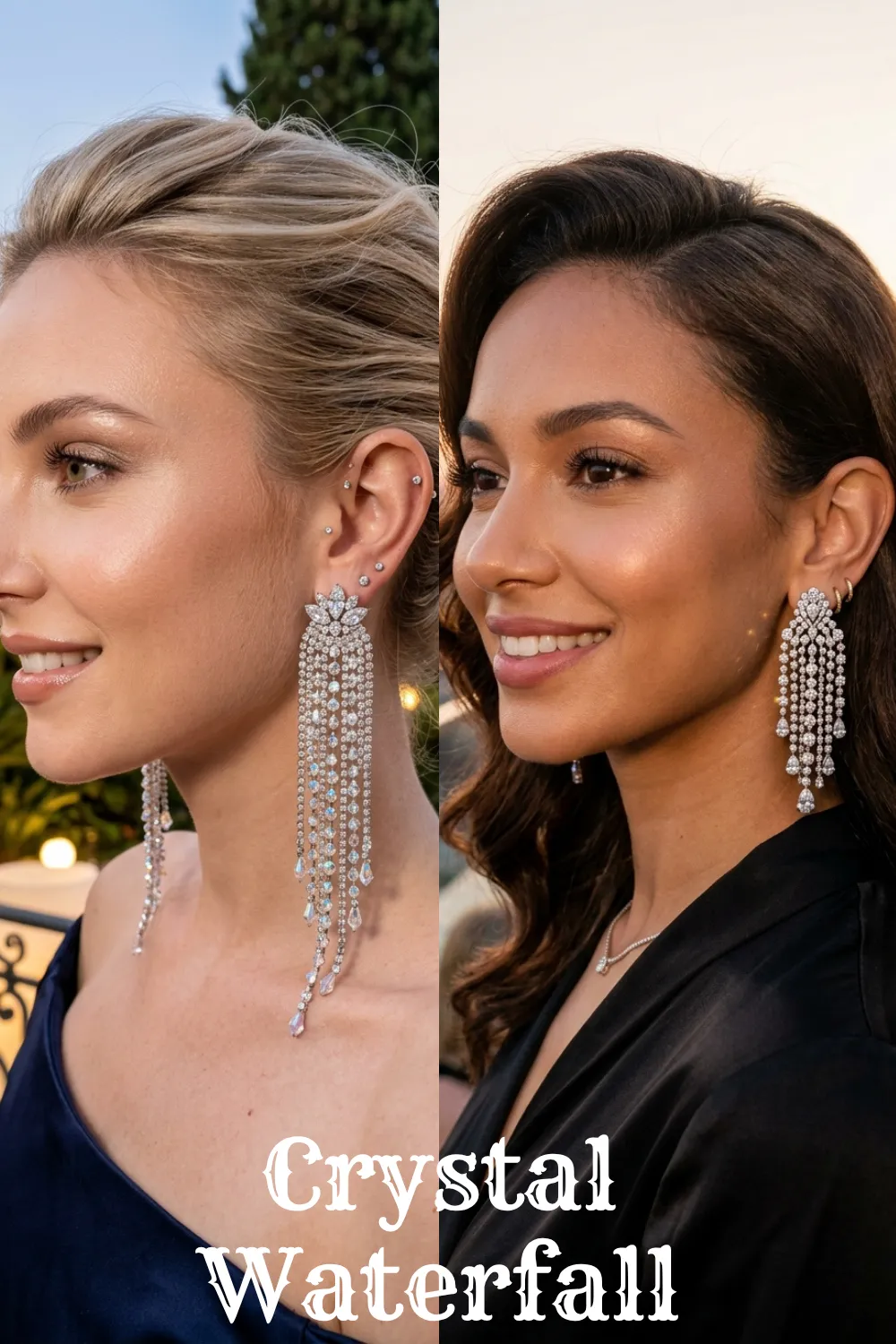 Glamorous evening wear chandelier jewelry reflecting 7 Summer Earrings 2026 That Will Instantly Upgrade Your Look.