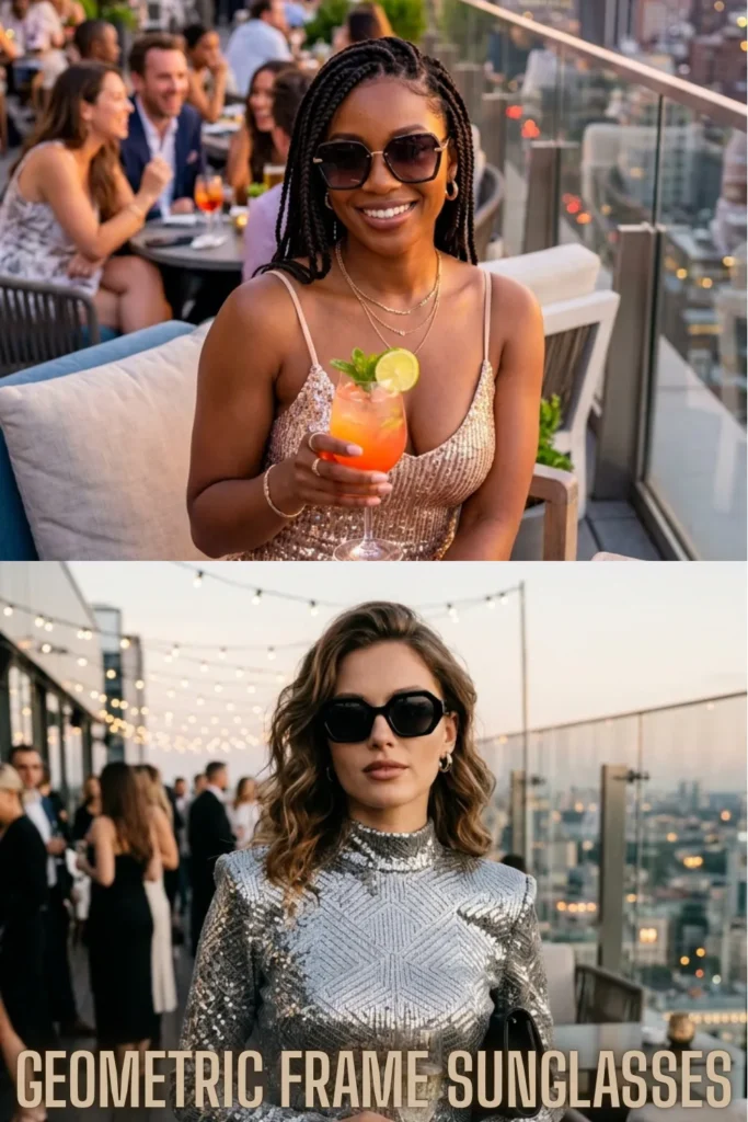Trendy geometric and angular eyewear to Upgrade Your Summer Style – 10 Best Summer Sunglasses 2026.