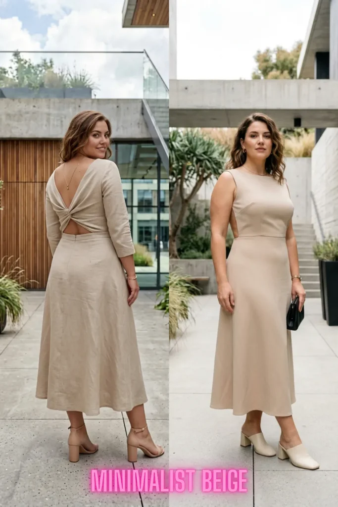 Casual and chic neutral tone outfits from 10 Open-Back Dresses That Are Turning Heads in 2026: Elegant Styles You'll Want to Wear Everywhere.