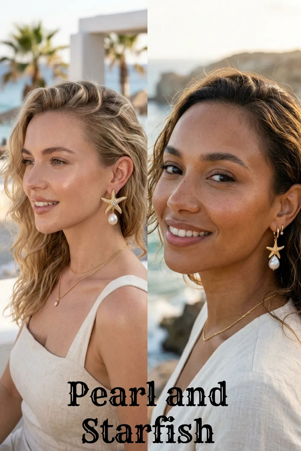 Elegant coastal-inspired pearl and gold starfish jewelry from the 7 Summer Earrings 2026 That Will Instantly Upgrade Your Look collection.