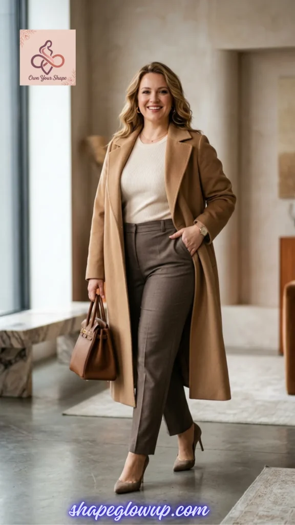 A sophisticated layered beige and brown outfit representing 7 Trending Expensive Outfit USA 2026 Looks (That Actually Look High-End!).
