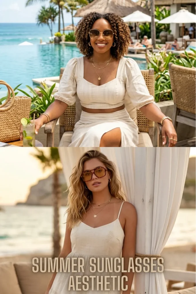 Warm golden-hour vibes showcasing how to Upgrade Your Summer Style – 10 Best Summer Sunglasses 2026.