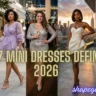 A fashion collage banner featuring women in various style trends, emphasizing Dreamy, Edgy & Chic: The 7 Mini Dresses Defining 2026.
