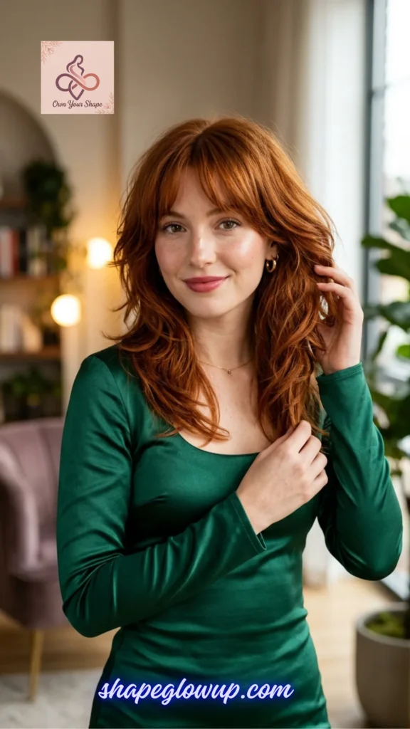 Vibrant reddish-brown style showcasing the 2026 Hair Trends: 10 Wolf Cut Styles You'll Want to Try look.